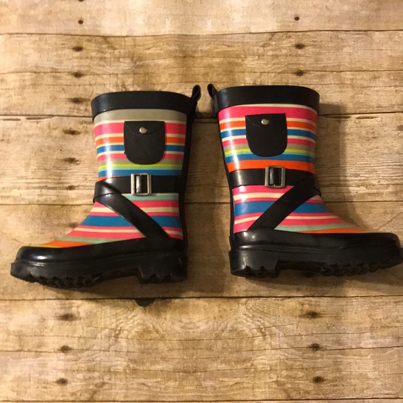π Host Pickπ Rainbow Rain Boots - Picture 2 of 6